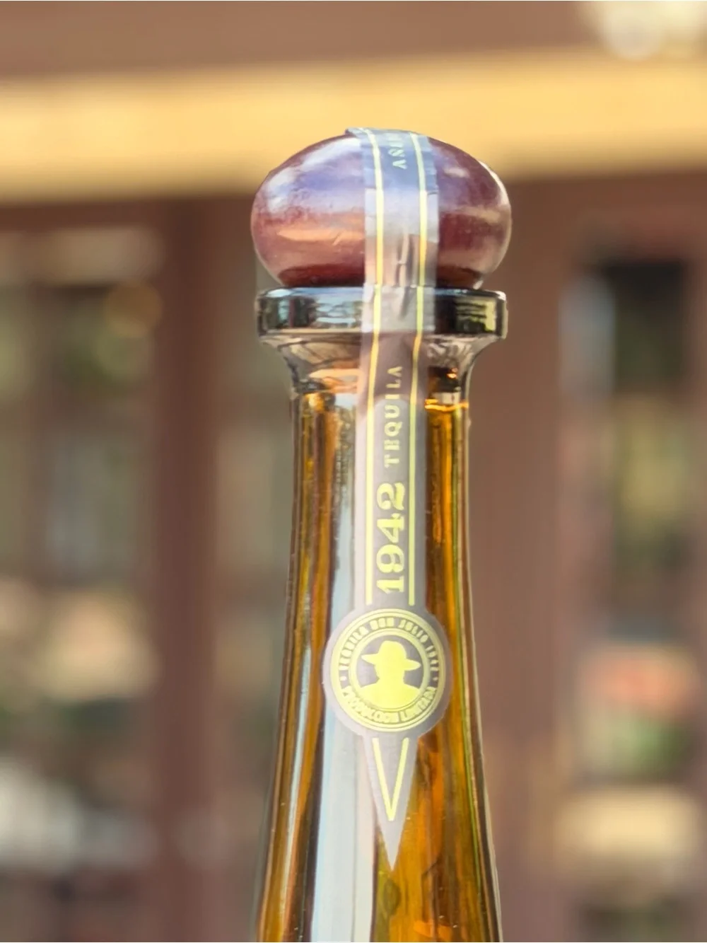 Don Julio 1942 Amber Tequila Bottle (Pair) Empty Bottles Only 1.75 L